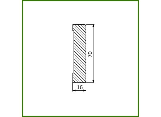 Listwa przypodłogowa Merbau 6,8 x 1,6 LITA (2,7)